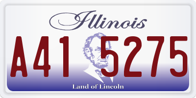 IL license plate A415275