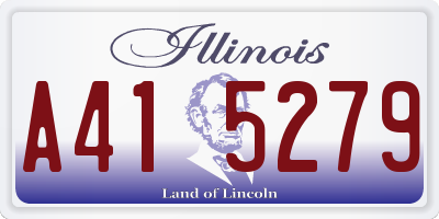 IL license plate A415279