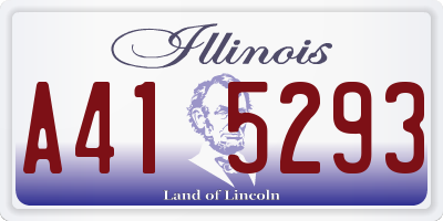 IL license plate A415293