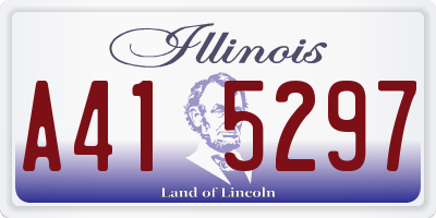 IL license plate A415297