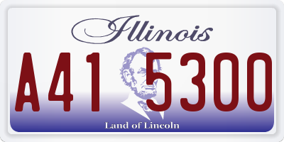 IL license plate A415300