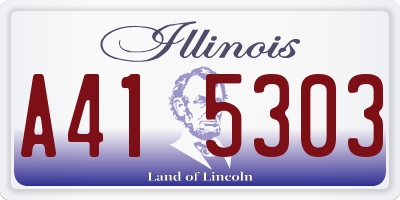 IL license plate A415303