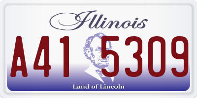 IL license plate A415309