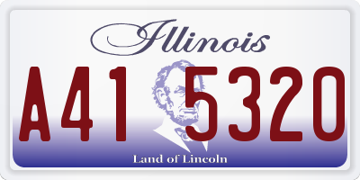 IL license plate A415320