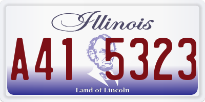 IL license plate A415323