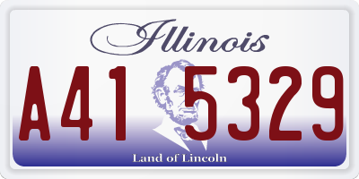IL license plate A415329