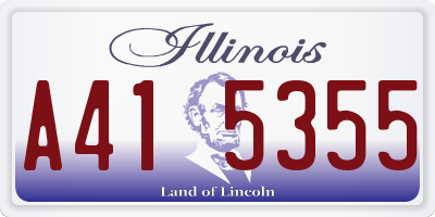 IL license plate A415355