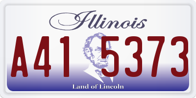 IL license plate A415373
