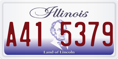 IL license plate A415379