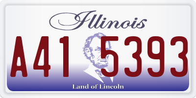 IL license plate A415393