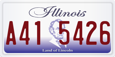 IL license plate A415426