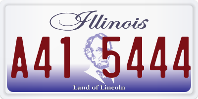 IL license plate A415444