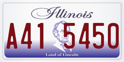 IL license plate A415450