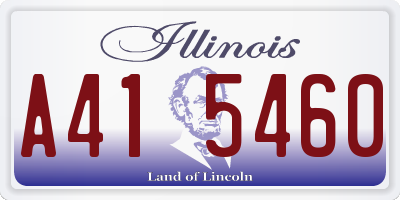IL license plate A415460