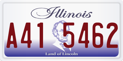 IL license plate A415462