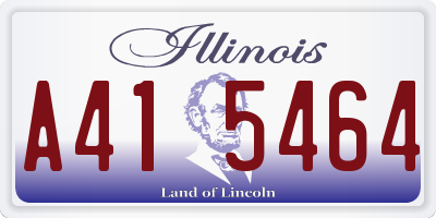 IL license plate A415464