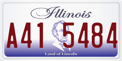 IL license plate A415484