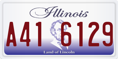 IL license plate A416129