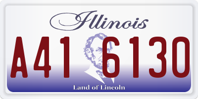 IL license plate A416130