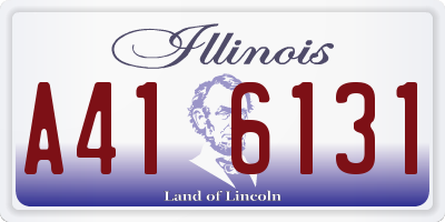 IL license plate A416131