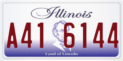 IL license plate A416144