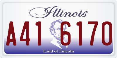 IL license plate A416170