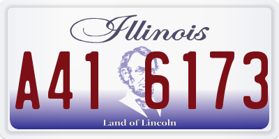 IL license plate A416173