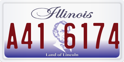 IL license plate A416174