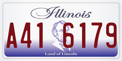 IL license plate A416179