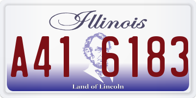 IL license plate A416183