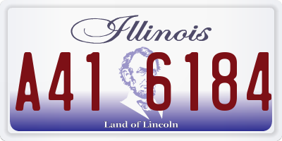 IL license plate A416184