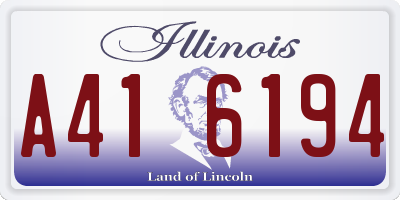 IL license plate A416194