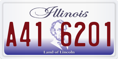 IL license plate A416201
