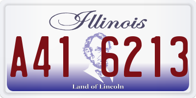 IL license plate A416213