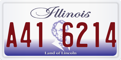 IL license plate A416214