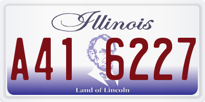 IL license plate A416227