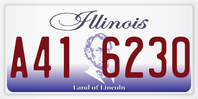 IL license plate A416230