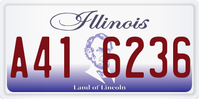 IL license plate A416236