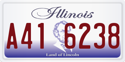 IL license plate A416238