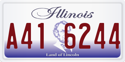 IL license plate A416244