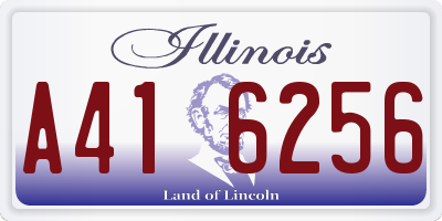 IL license plate A416256