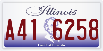 IL license plate A416258