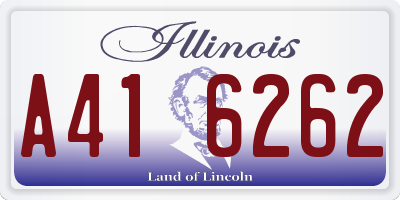 IL license plate A416262