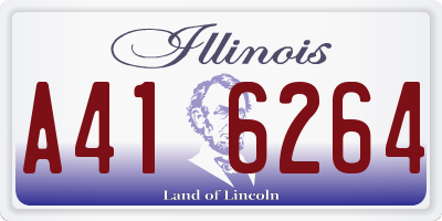 IL license plate A416264