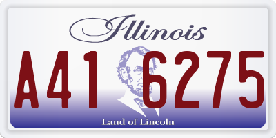 IL license plate A416275