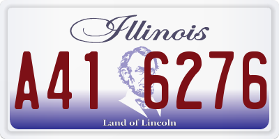 IL license plate A416276