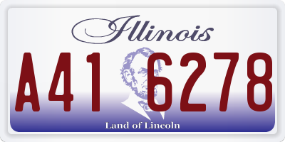 IL license plate A416278