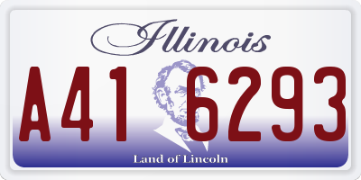 IL license plate A416293