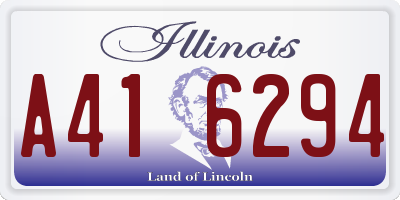 IL license plate A416294
