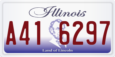 IL license plate A416297